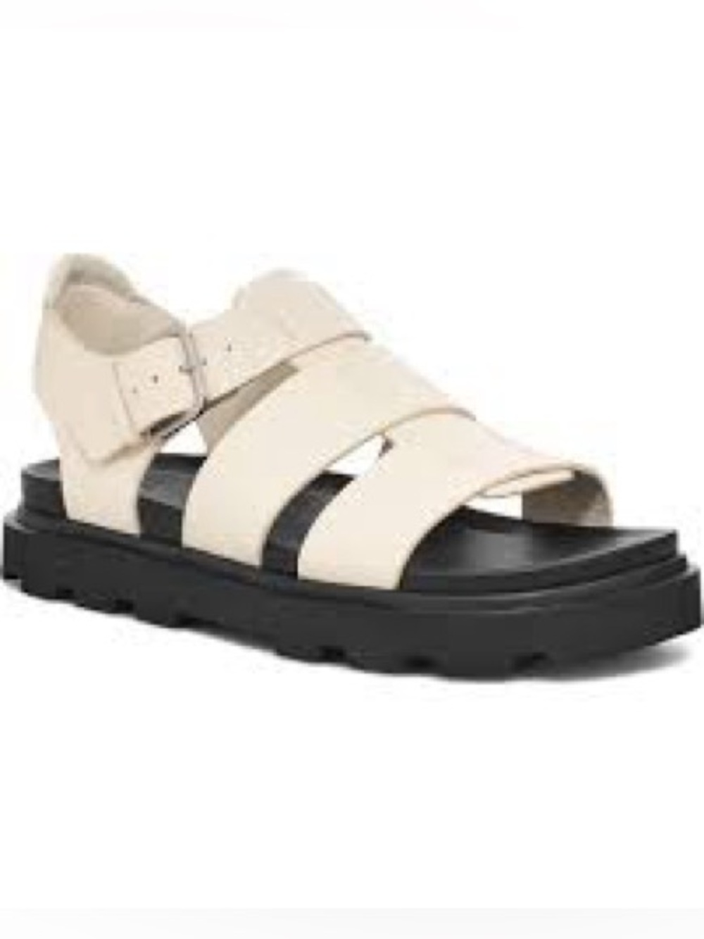Ugg Capitelle strap fisherman sandal white size 7 NEW